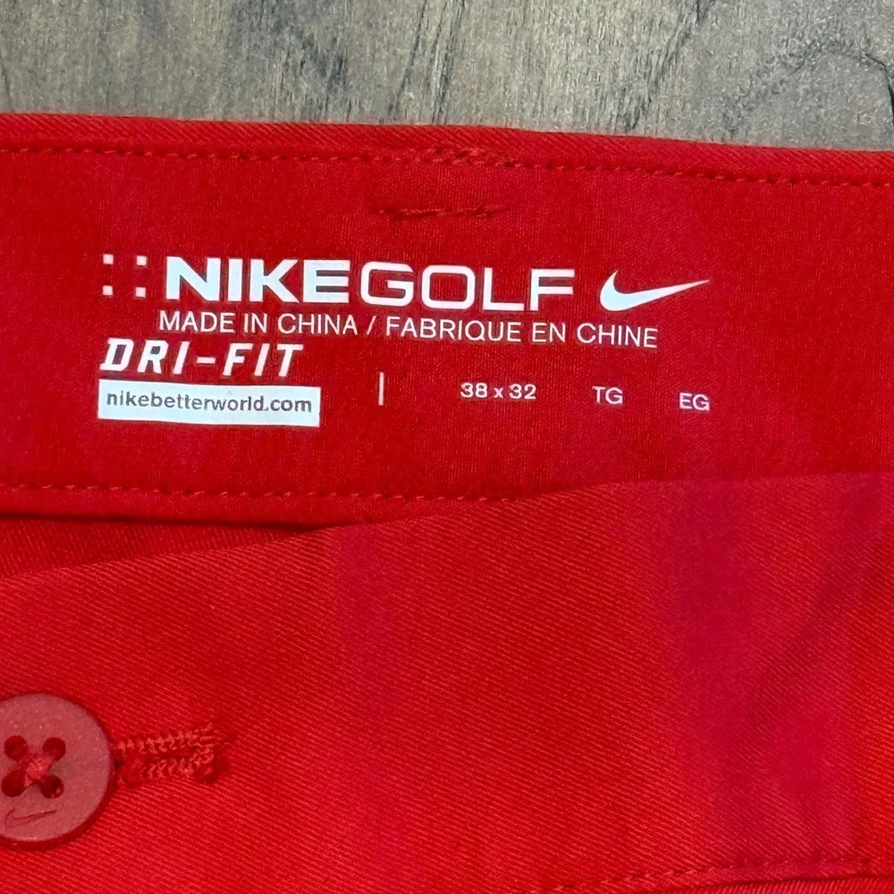 Nike Golf Men Red Georgia Bulldogs Dri-FIT Pants 38x32 UGA NCAA